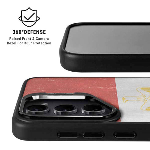 Egyptian Flag Distressed Galaxy S24 FE Kickstand Case